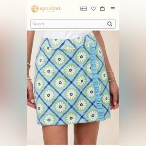 Spartina Ruffle Skort Strathy Hall Daisy Geo